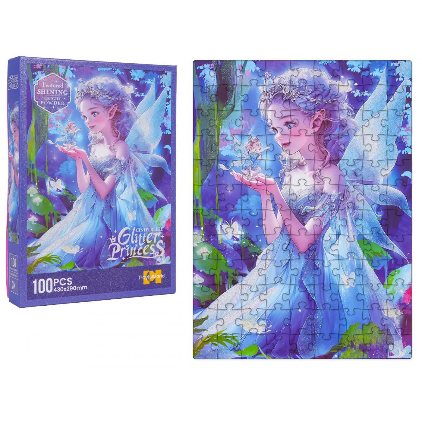 Sada puzzle 100ks. Princezna Modrá