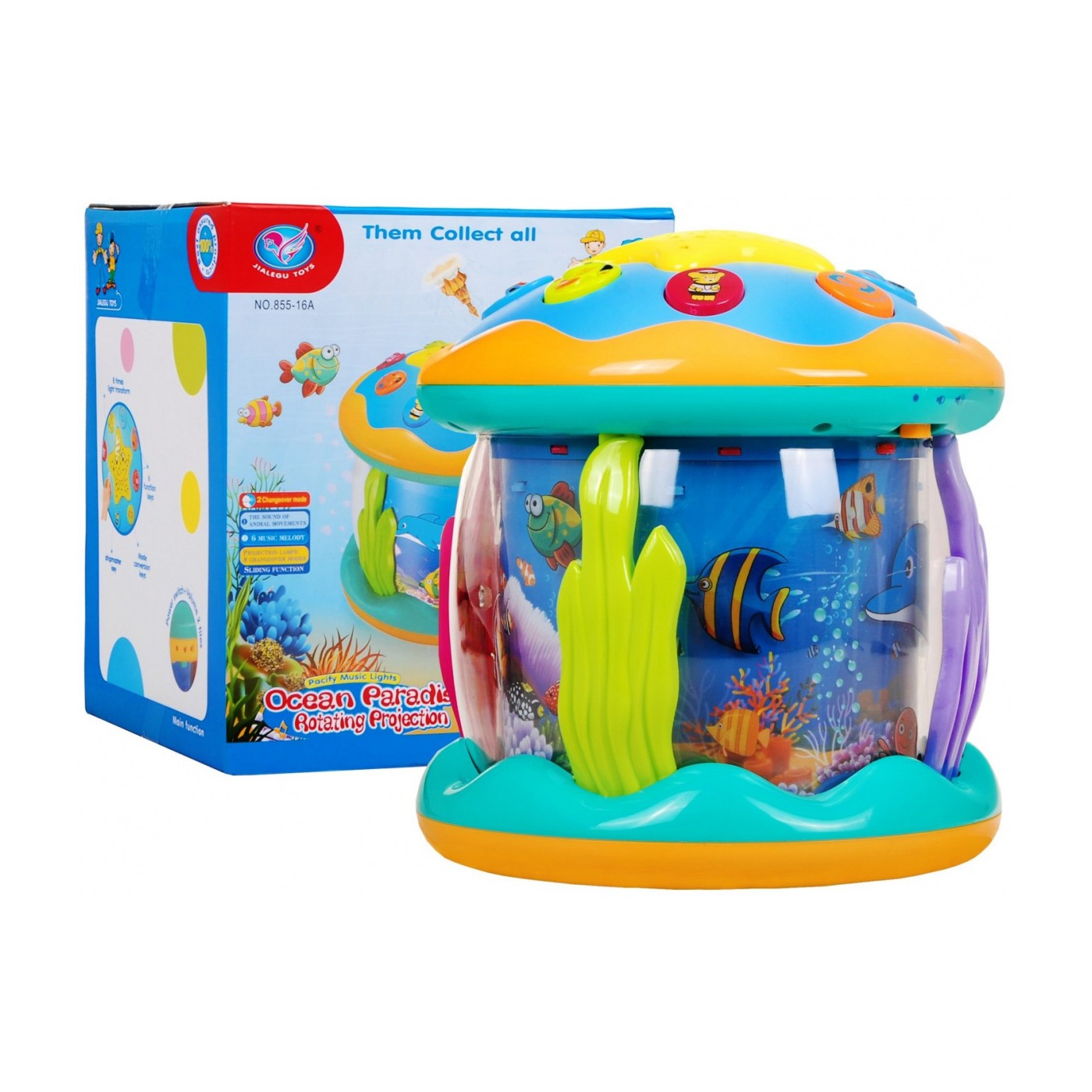 Projektor „Sea World“ pro děti 3+ Light Box hrací skříňka Pomůže vám usnout