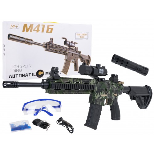 Vodní diabolková puška M416 + příslušenství