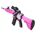 Puška M416 Pink Water Diabolo + příslušenství