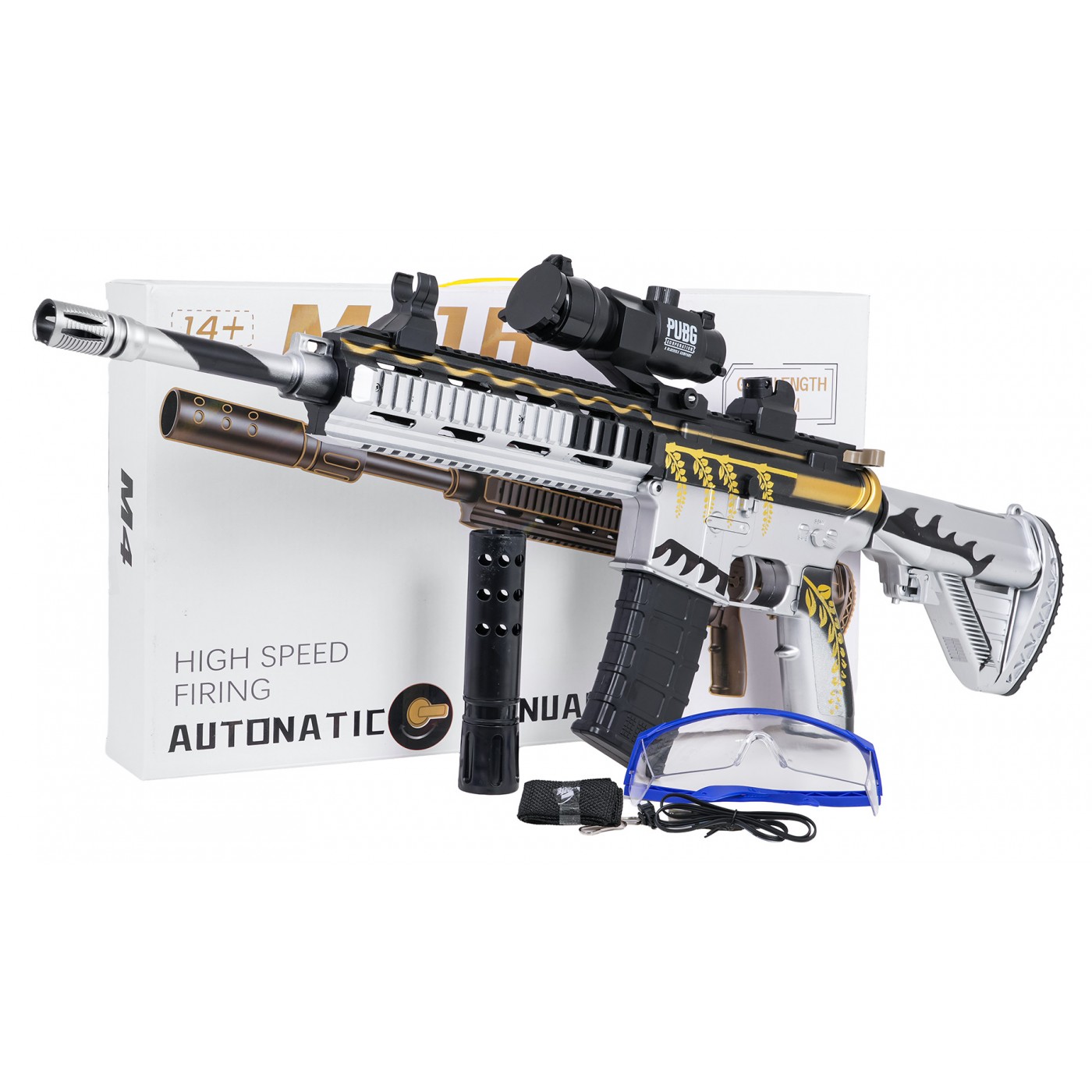 M416 Rifle Gray pro vodní diabolky + příslušenství