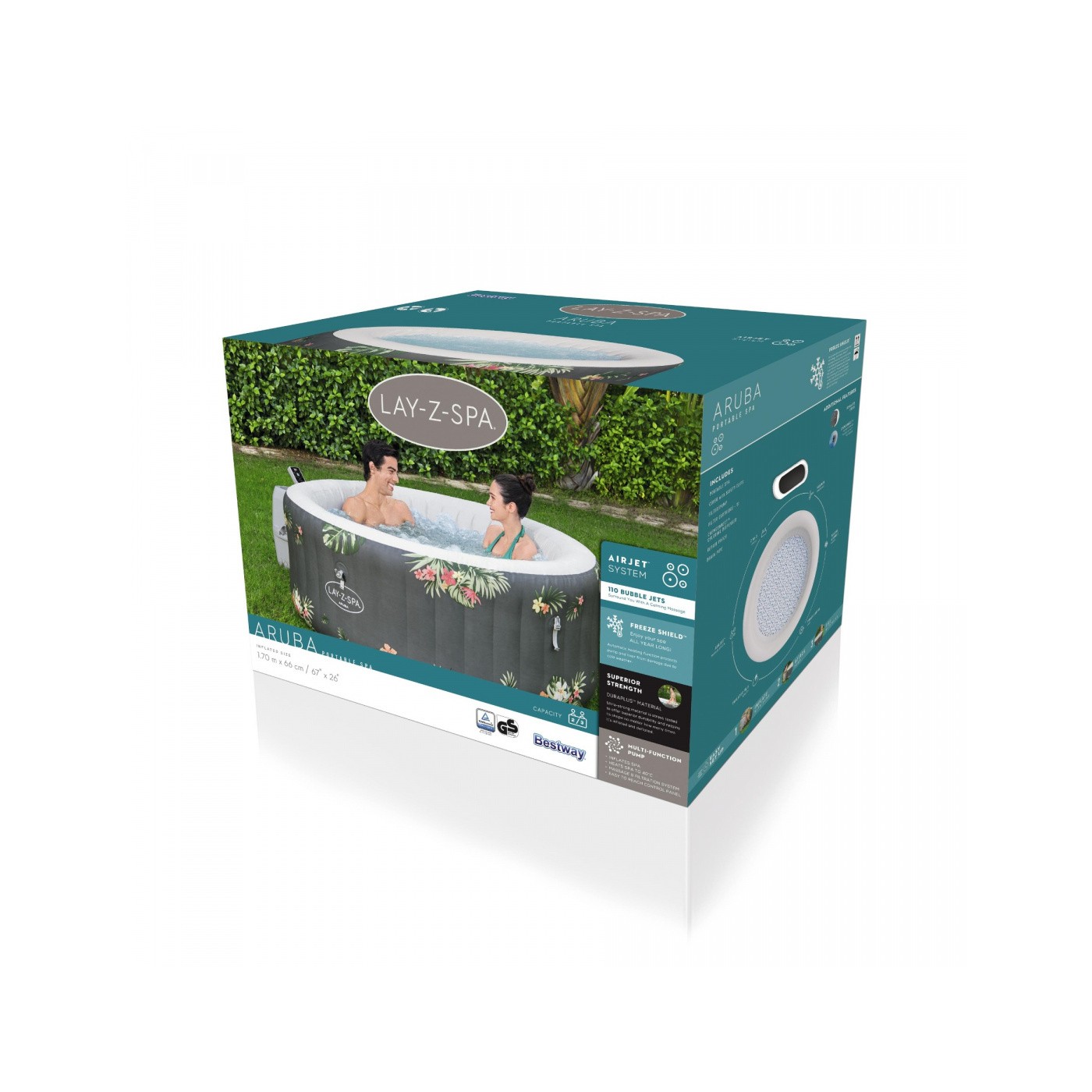 Aruba Lay-Z-Spa AirJet Home Spa BESTWAY 3místný kryt filtru čerpadla