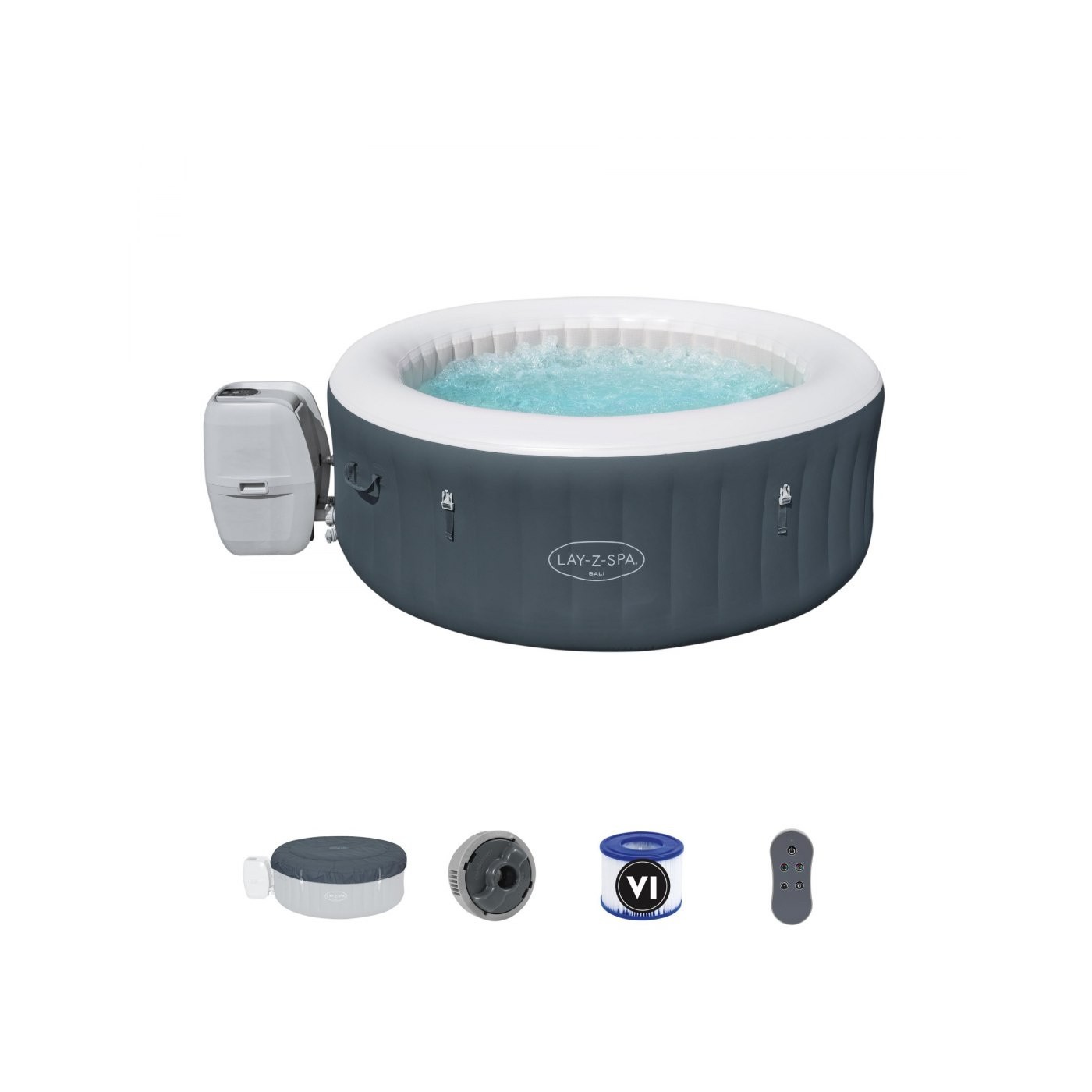 Bali Lay-Z-Spa AirJet Home Jacuzzi BESTWAY 4místné LED příslušenství