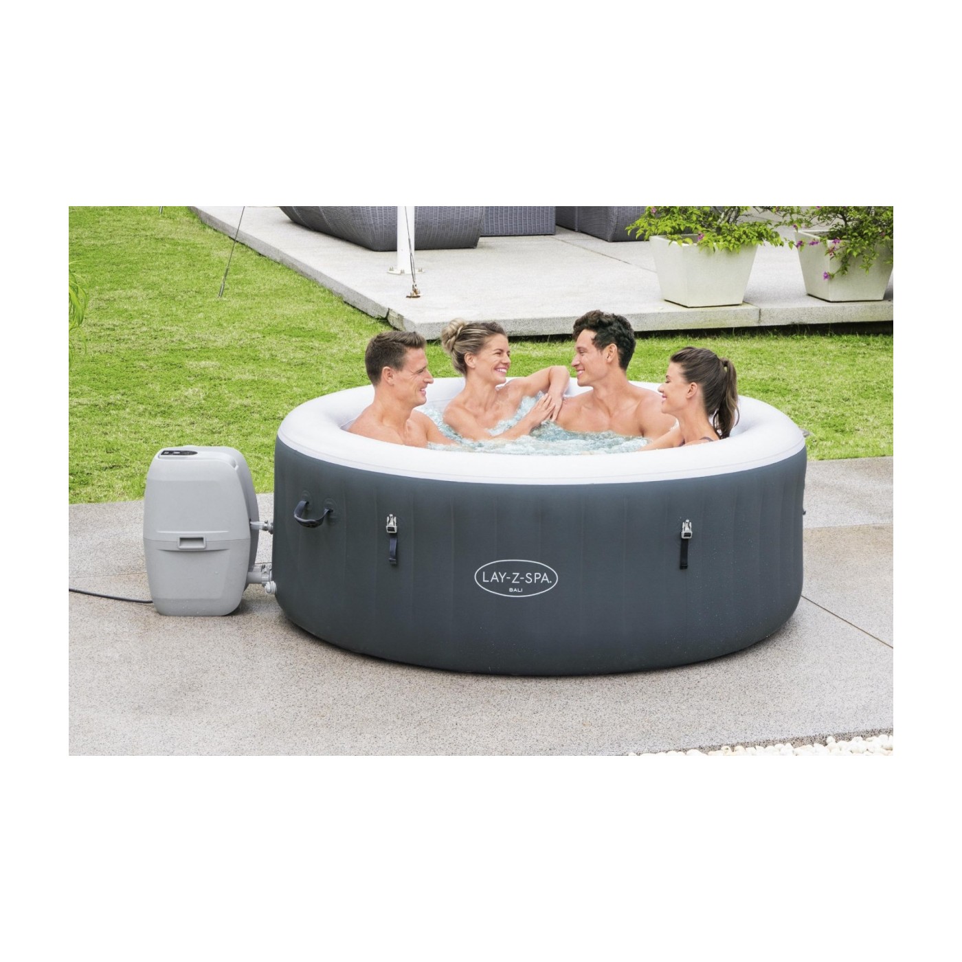 Bali Lay-Z-Spa AirJet Home Jacuzzi BESTWAY 4místné LED příslušenství