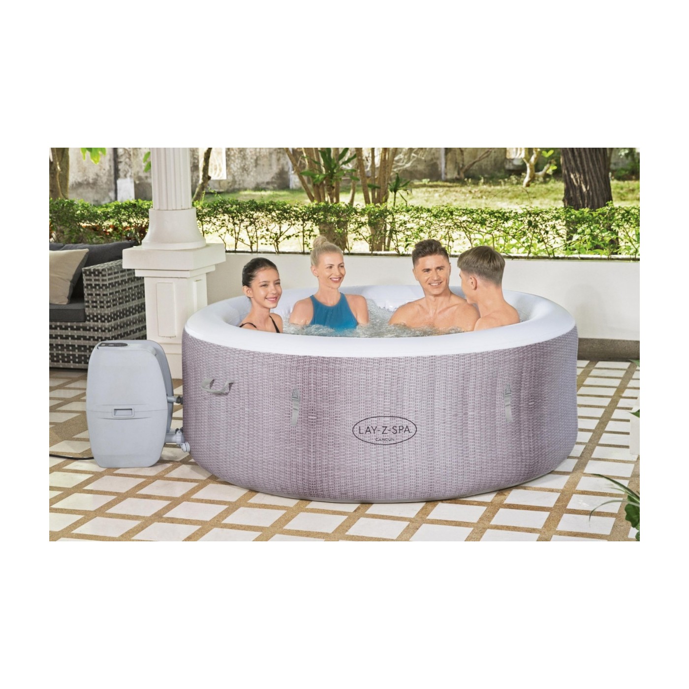 Cancun Lay-Z-Spa AirJet Spa Garden BESTWAY 4místný kryt filtru čerpadla