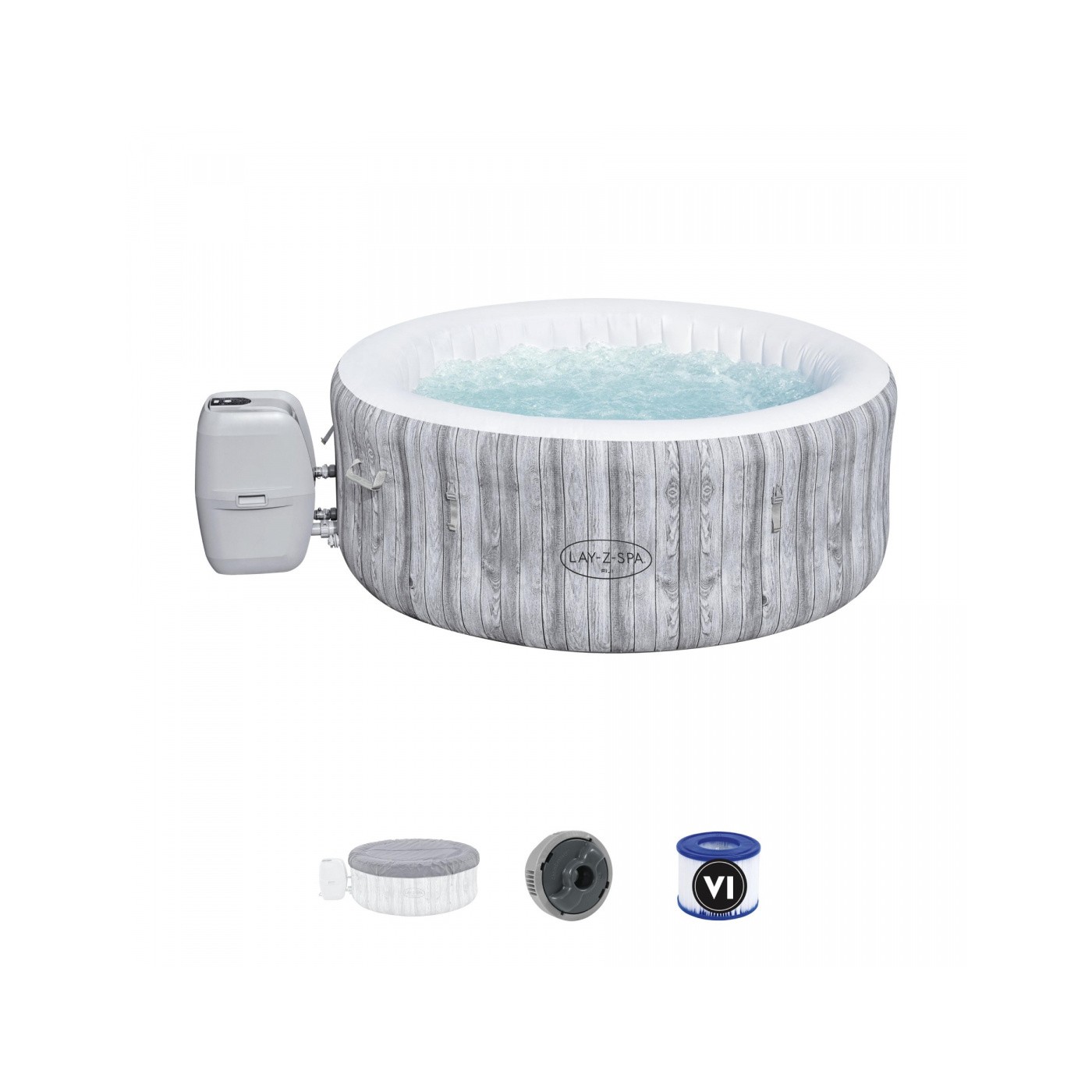 Fidži Lay-Z-Spa Home Spa BESTWAY 4místný filtr čerpadla ChemConnect