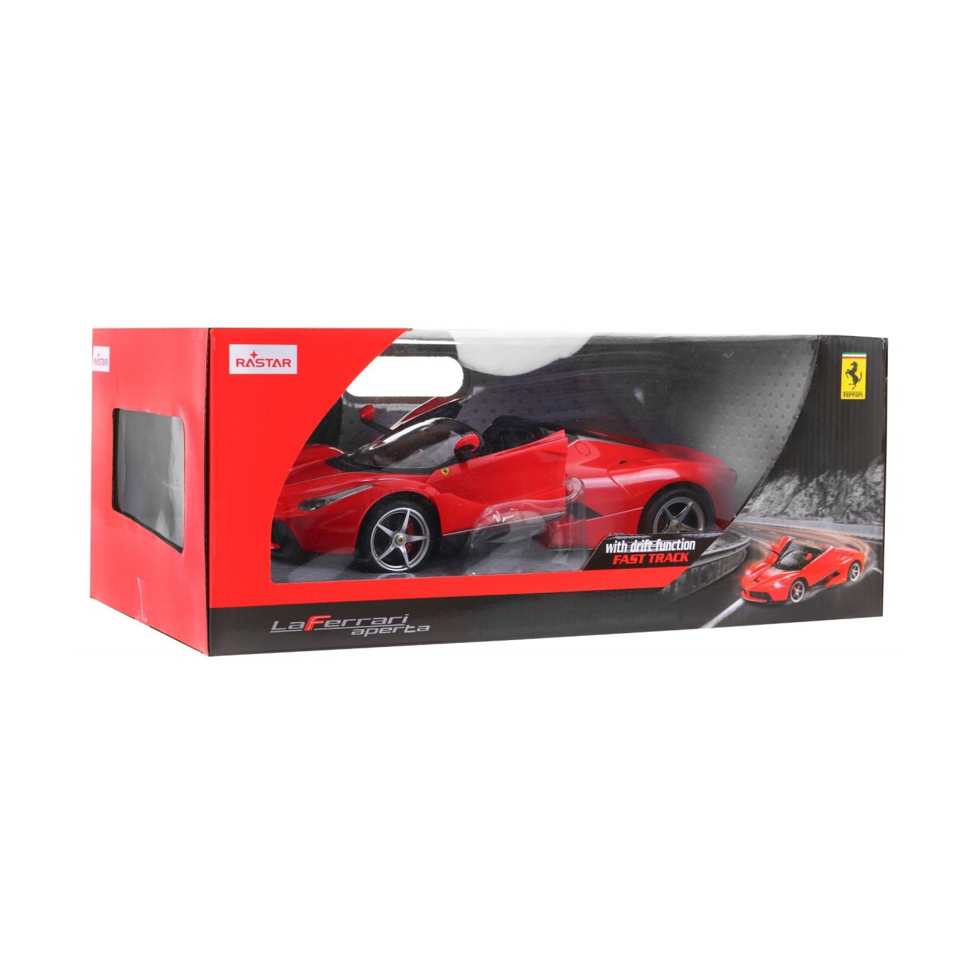 Ferrari LaFerrari Aperta červená RASTAR model 1:14 Dálkové ovládání auta + 2,4 GHz dálkové ovládání
