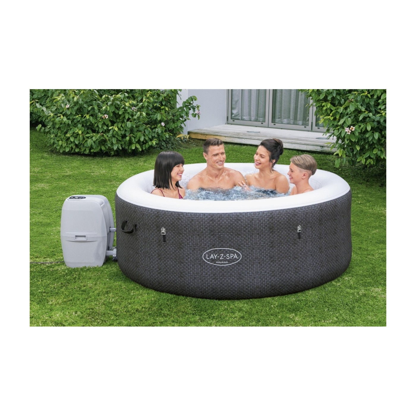 Havana Lay-Z-Spa AirJet Jacuzzi Garden BESTWAY 4místné příslušenství čerpadla