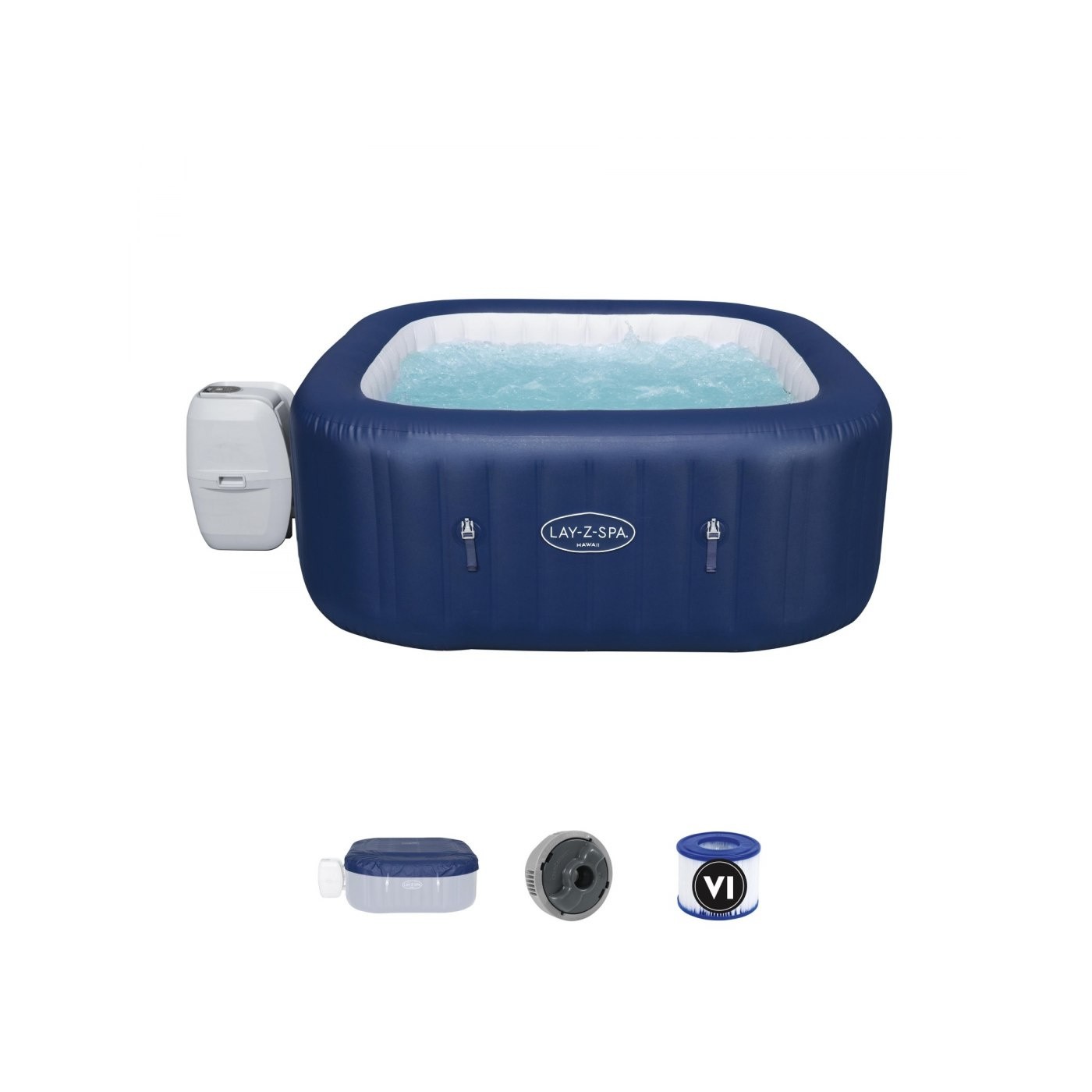 Hawaii Lay-Z-Spa AirJet Spa Garden BESTWAY 6místný kryt filtru ChemConnect