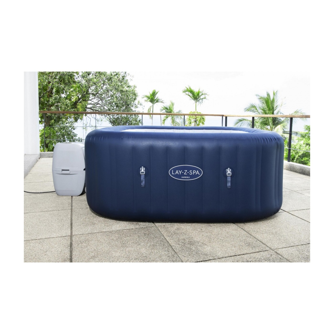 Hawaii Lay-Z-Spa AirJet Spa Garden BESTWAY 6místný kryt filtru ChemConnect