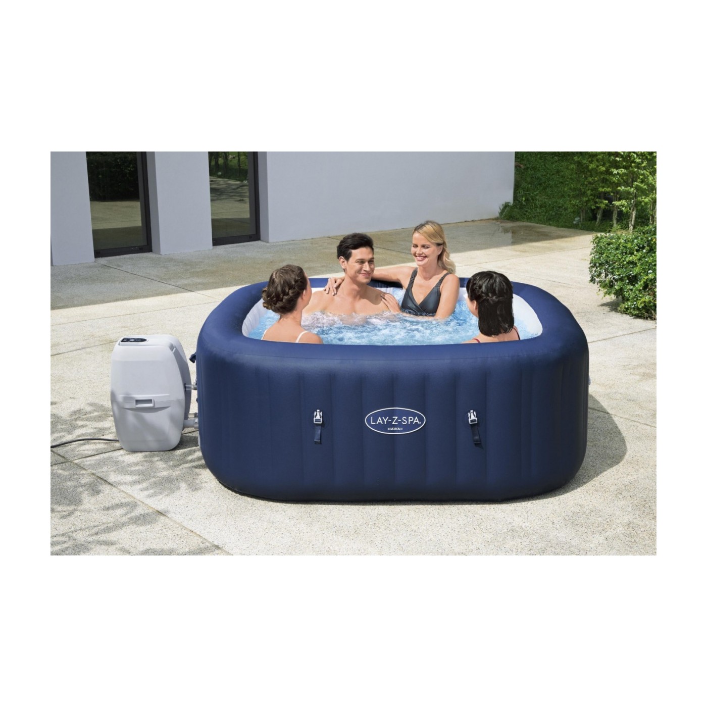 Hawaii Lay-Z-Spa AirJet Spa Garden BESTWAY 6místný kryt filtru ChemConnect