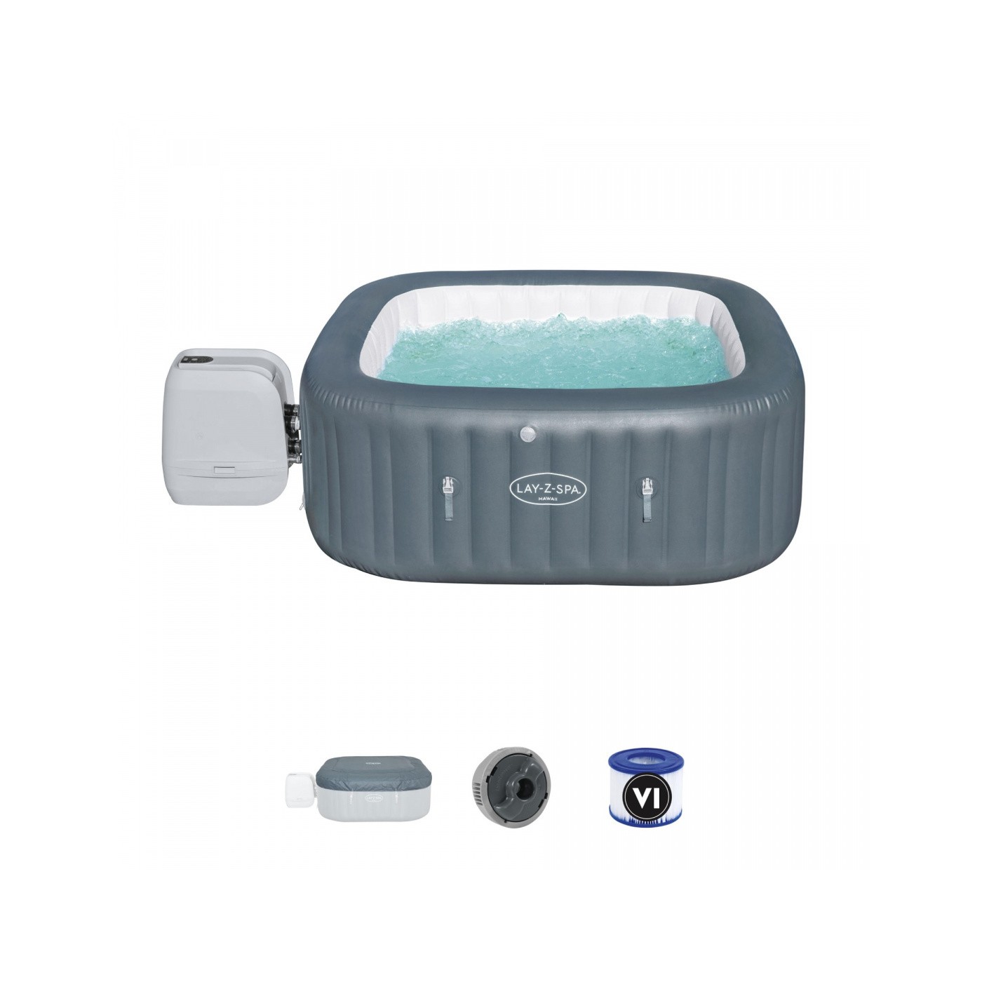 Hawaii Lay-Z-Spa HydroJet Pro Spa Nafukovací 6místný filtr čerpadla BESTWAY CHEMCONNECT