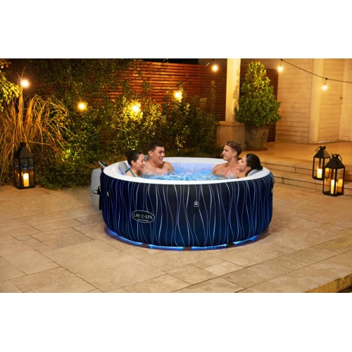 Hollywood Lay-Z-Spa AirJet Home Spa BESTWAY 6místný + LED + 4 polštáře