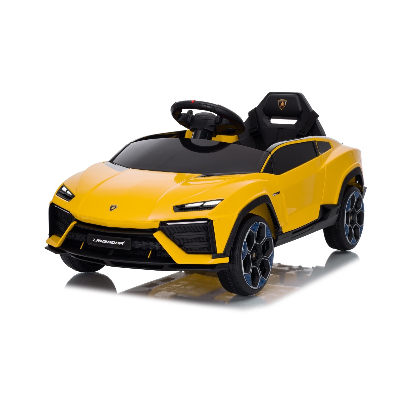 Žluté vozidlo Lamborghini Lanzador