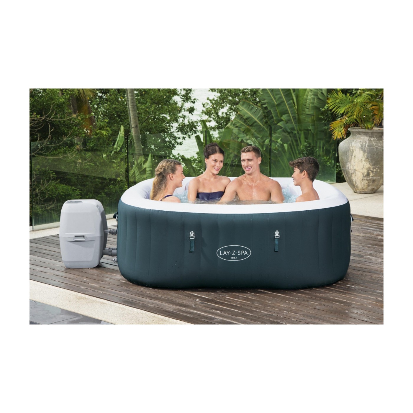 Vířivka Ibiza Lay-Z-Spa pro 6lůžkové pokoje BESTWAY Garden + příslušenství