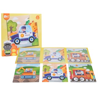 Magnetické puzzle Vozítka + Brožura
