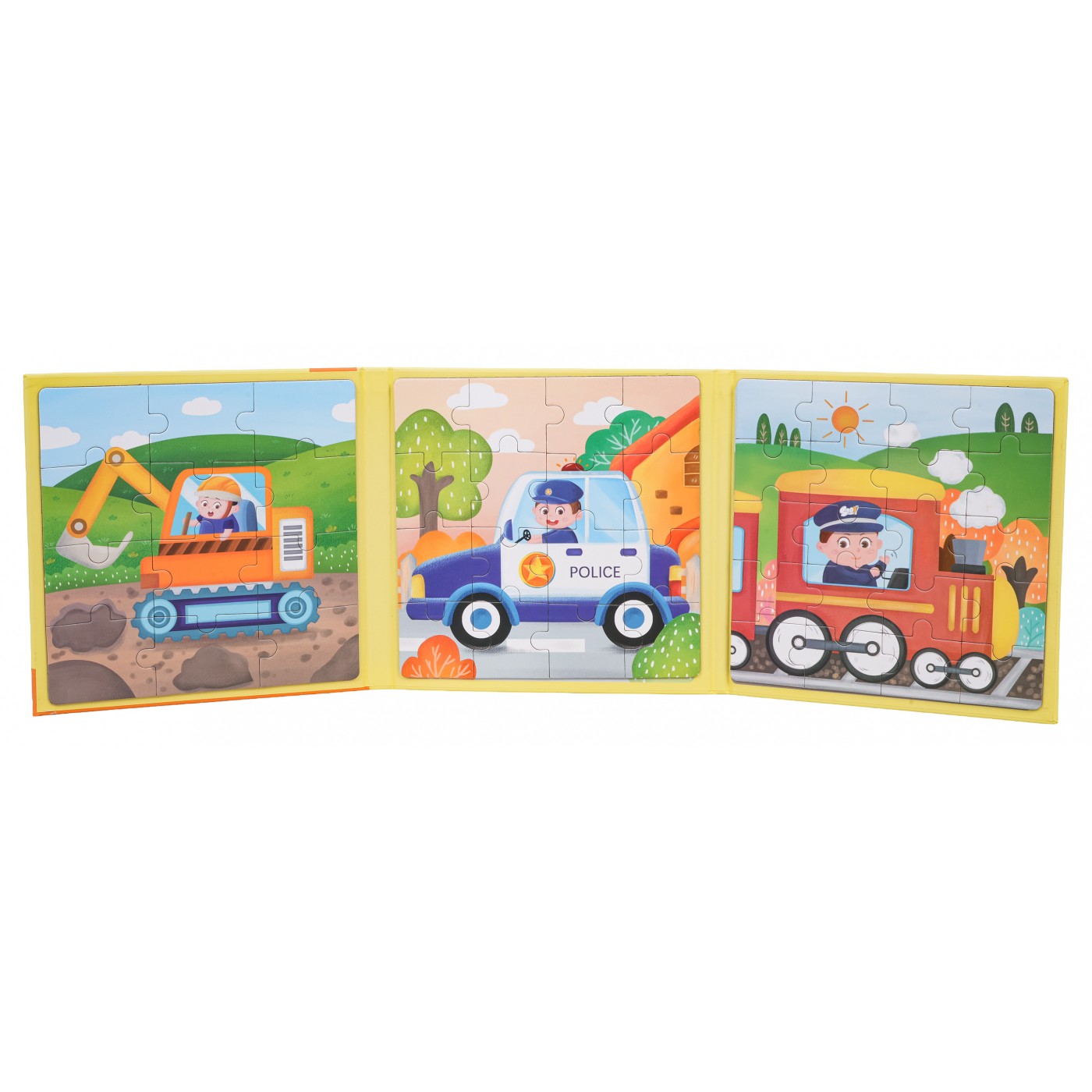 Magnetické puzzle Vozítka + Brožura