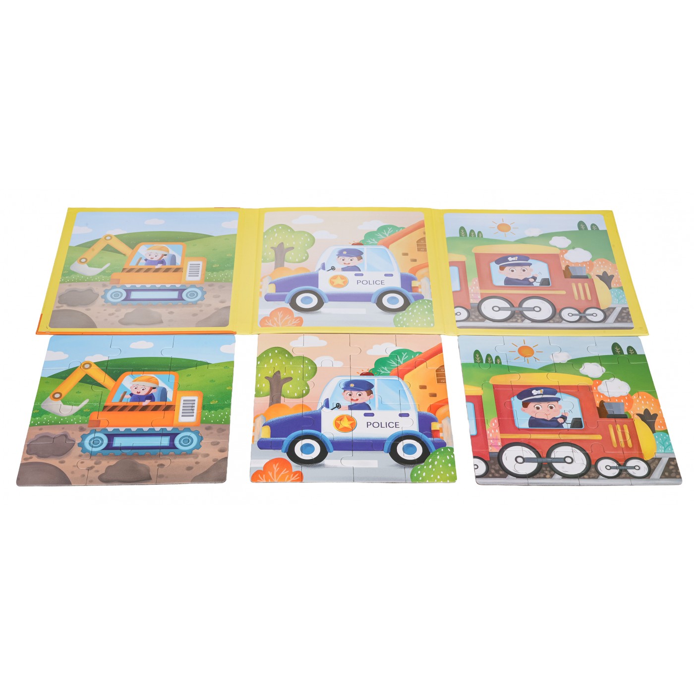Magnetické puzzle Vozítka + Brožura