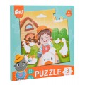 Magnetické puzzle Farma + kniha