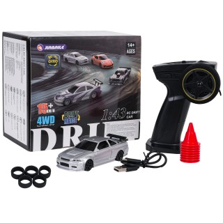 R/C Drift Car 1:43 Bílé + Příslušenství