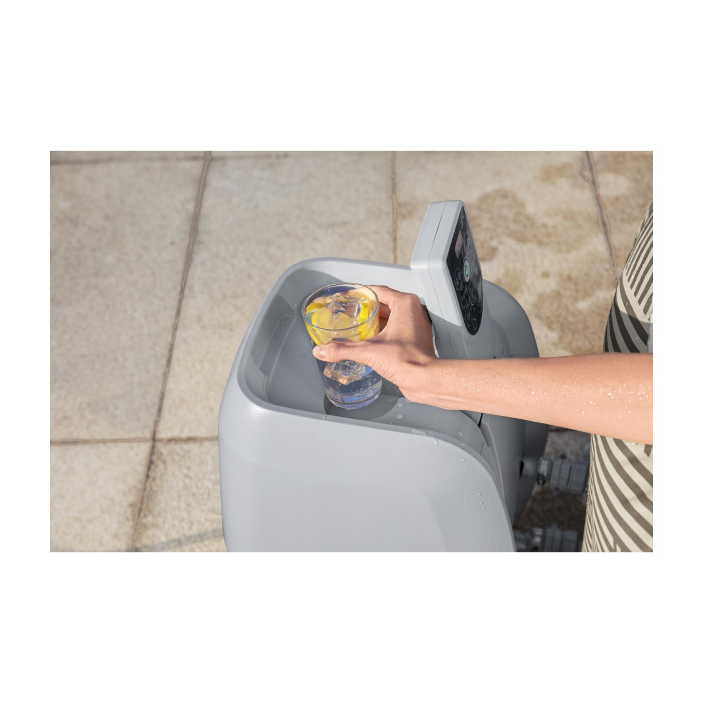 Madrid Lay-Z-Spa Jacuzzi pro zahradu BESTWAY 4-lůžkový + čerpadlo s filtrem + kryt