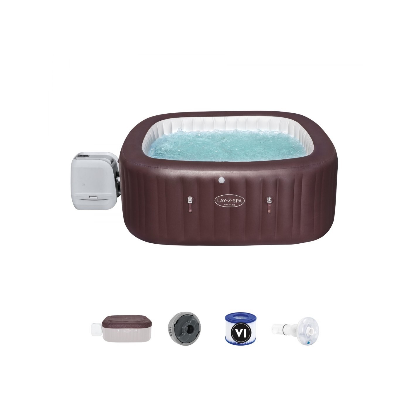 Maledivy Lay-Z-Spa HydroJet Pro Spa pro BESTWAY Garden 7 míst + LED + vestavěná sedadla