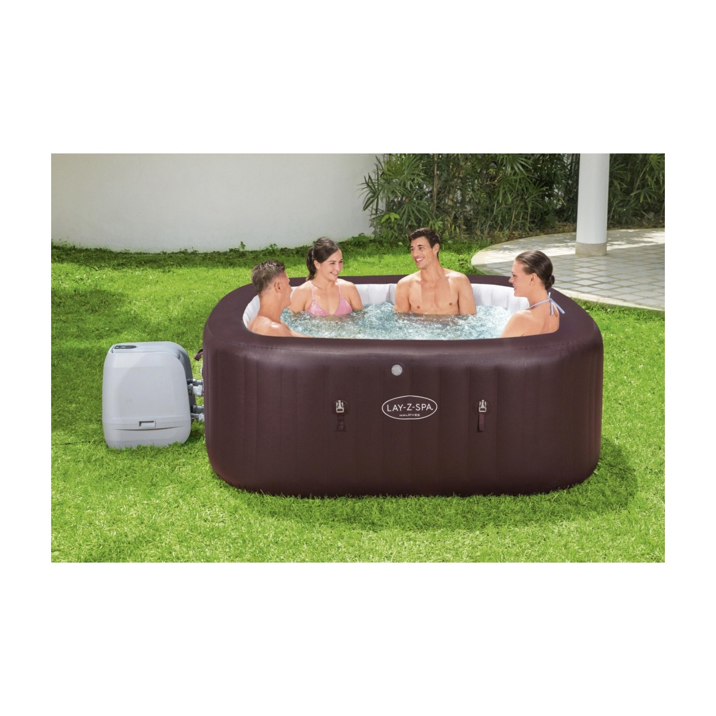 Maledivy Lay-Z-Spa HydroJet Pro Spa pro BESTWAY Garden 7 míst + LED + vestavěná sedadla