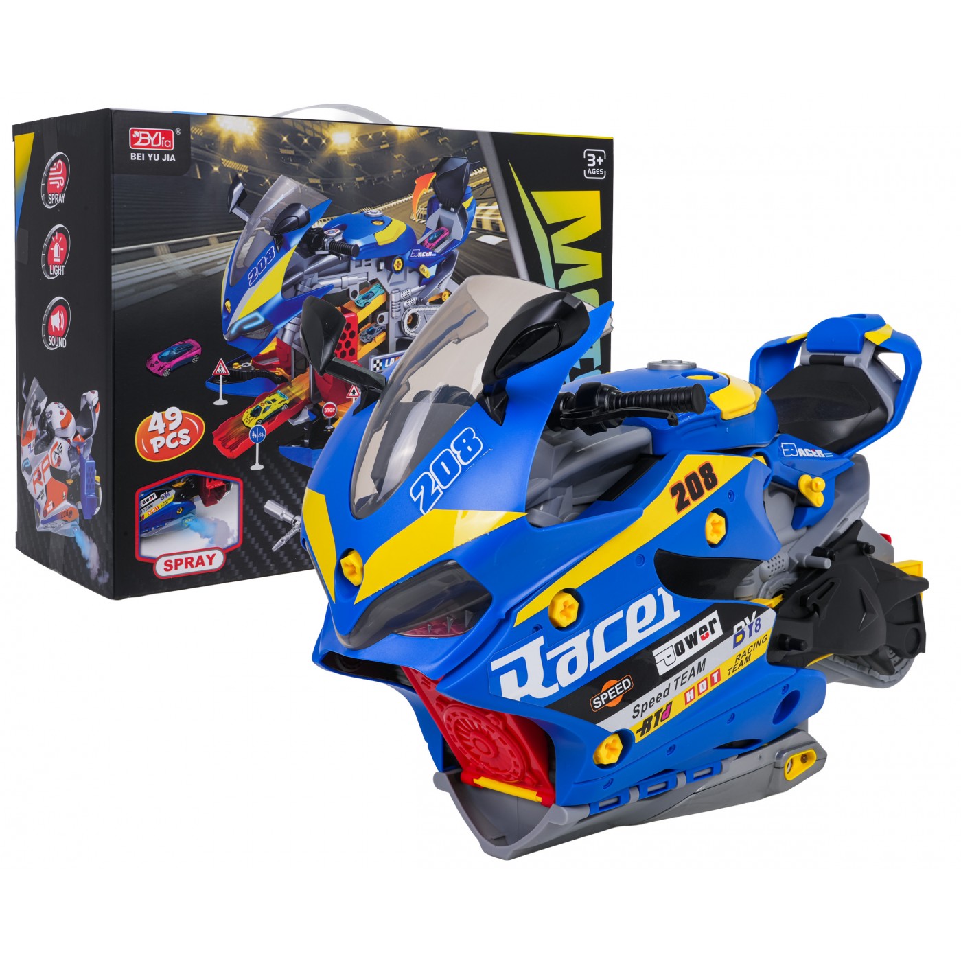 MEGA parkování s funkcí kouření pro motocykly