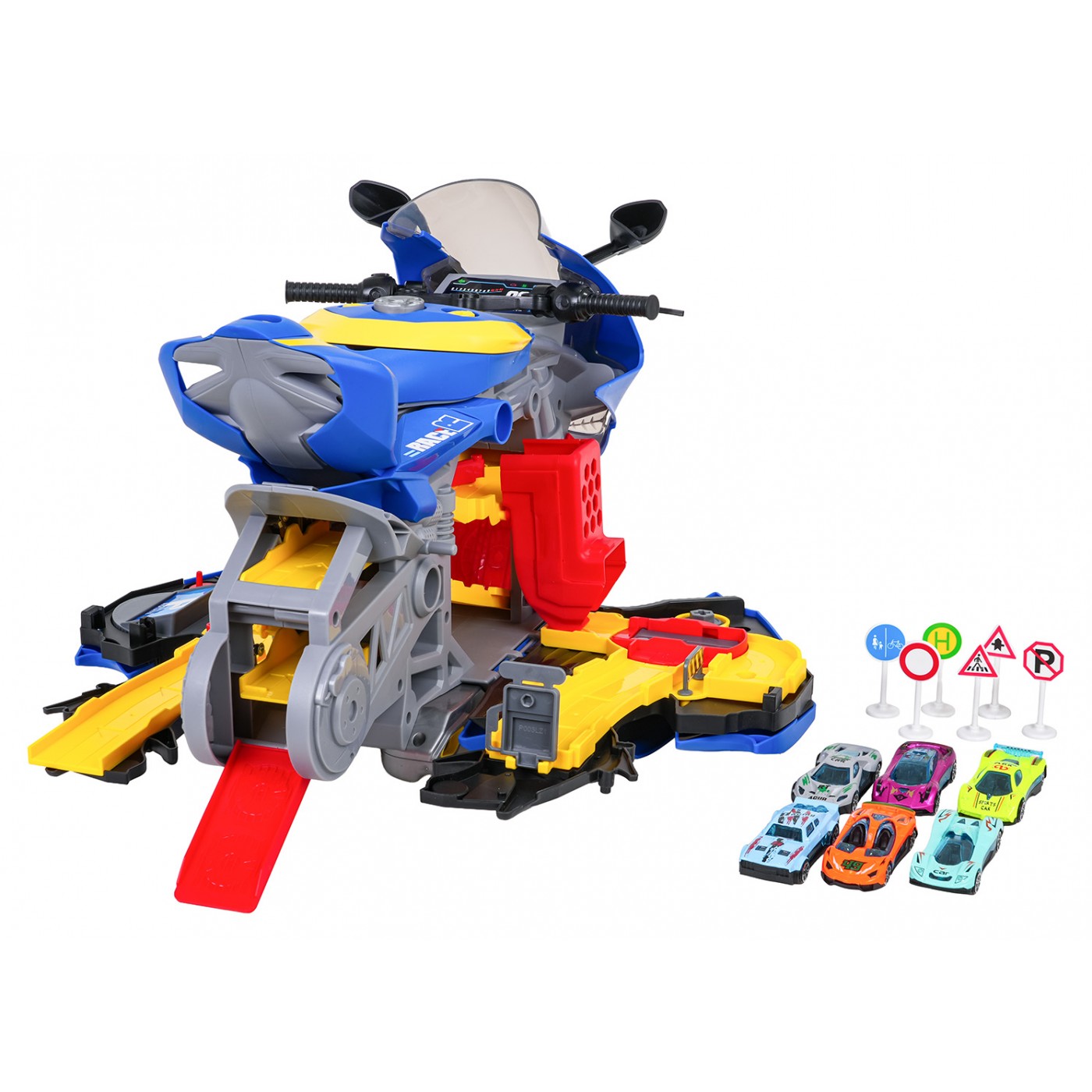 MEGA parkování s funkcí kouření pro motocykly
