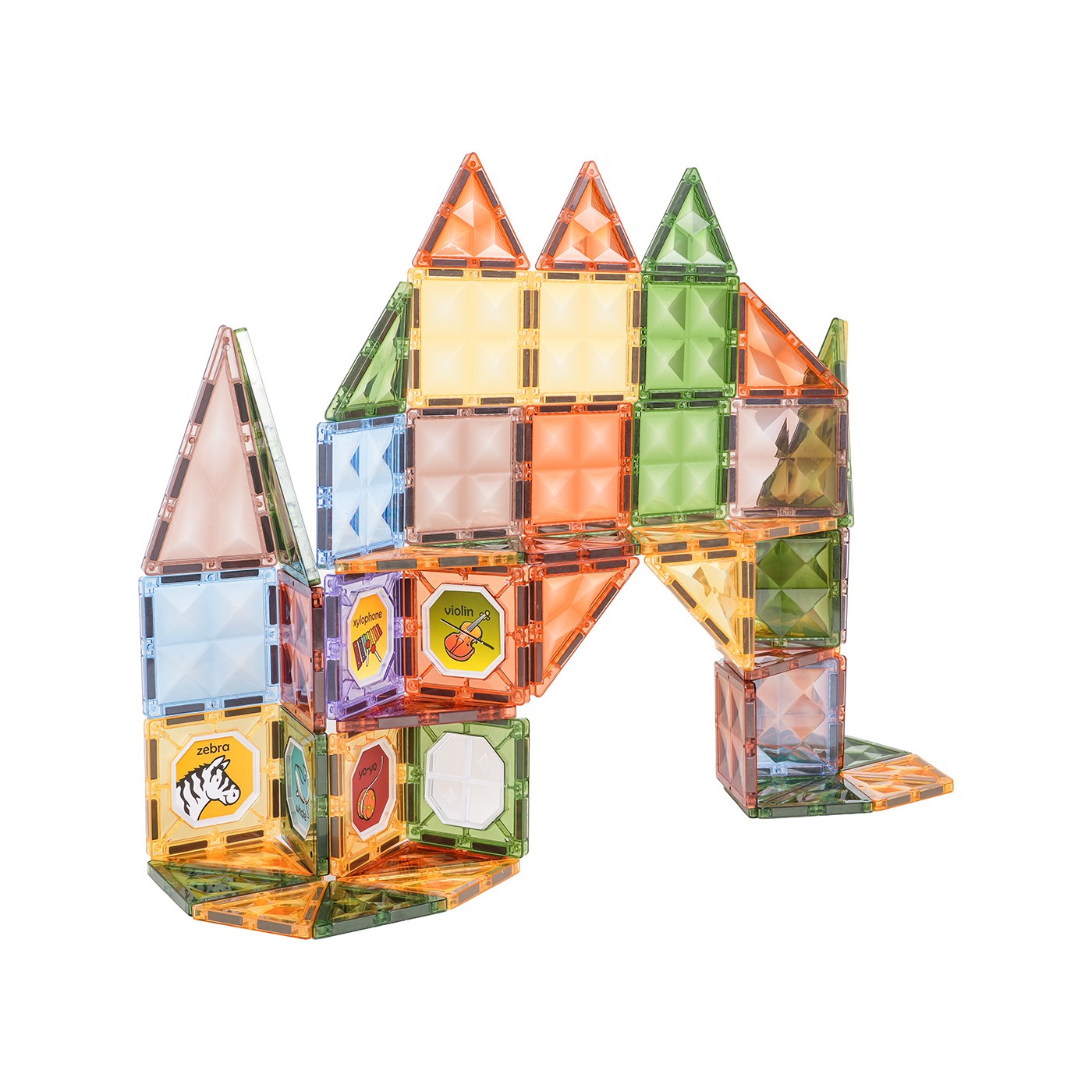 Sada 3D magnetických bloků 85 dílů.