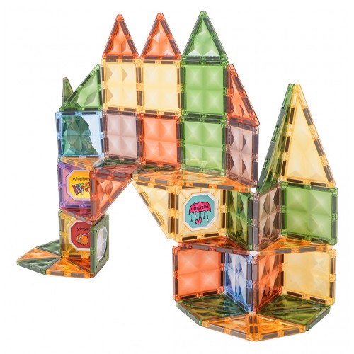 Sada 3D magnetických bloků 85 dílů.