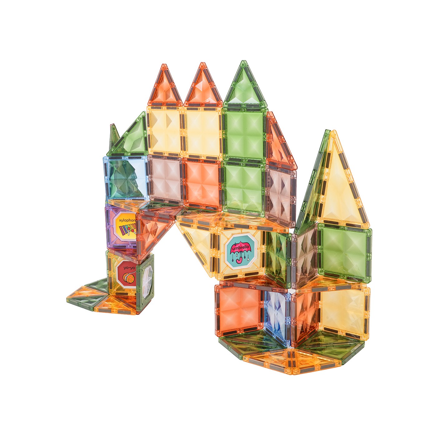 Sada 3D magnetických bloků 85 dílů.