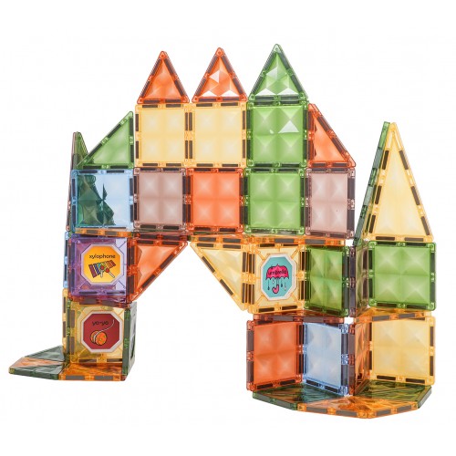 Sada 3D magnetických bloků 85 dílů.