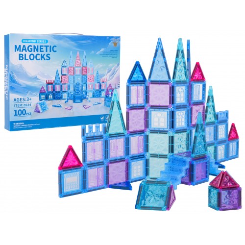 Sada magnetických bloků LED SNOW 100 ks.