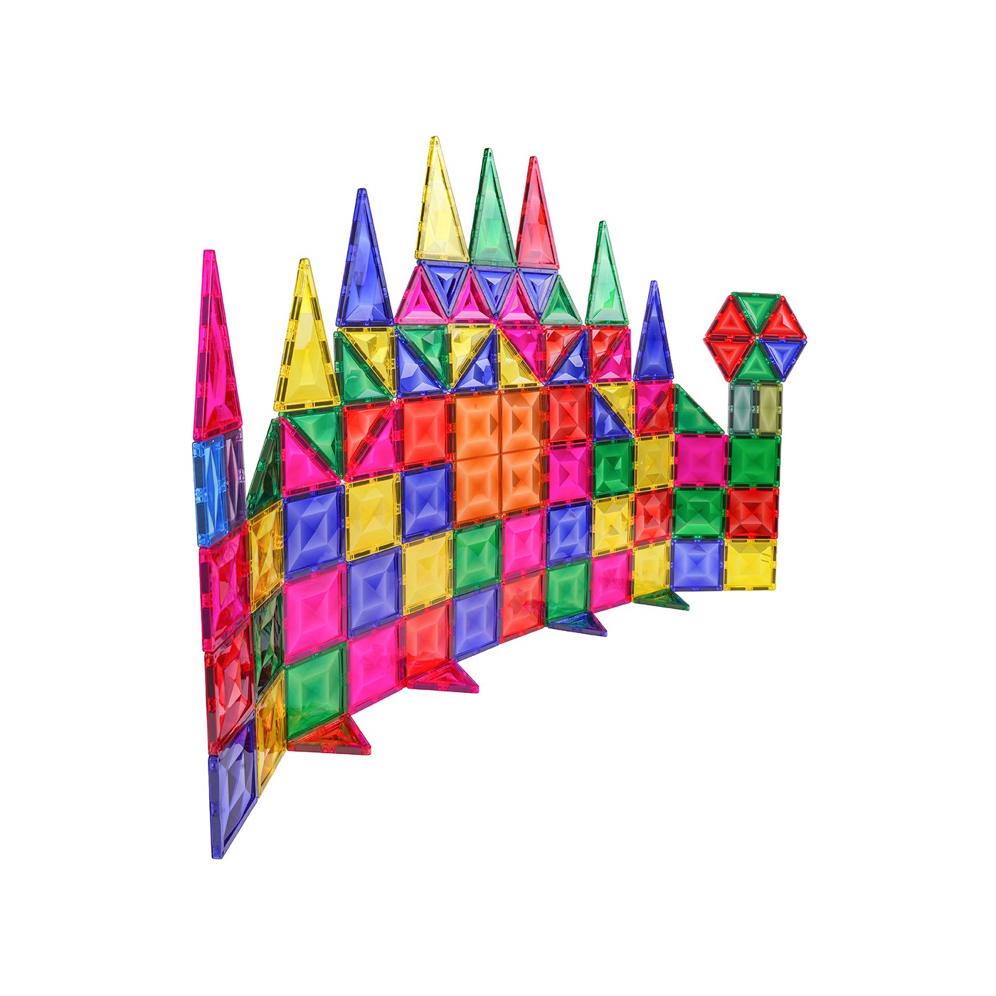 Sada 3D magnetických bloků 93 dílů.