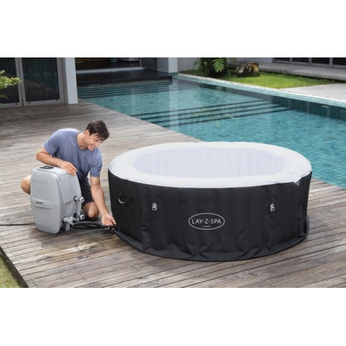 Miami Lay-Z-Spa Nafukovací Spa BESTWAY 4místný panelový filtr čerpadla