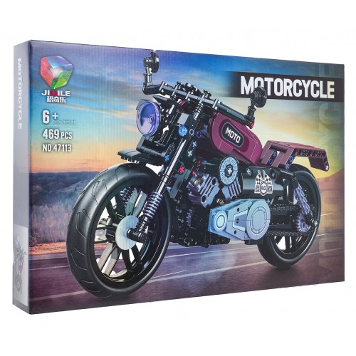 Sada stavebních kostek na motorku 469 ks.