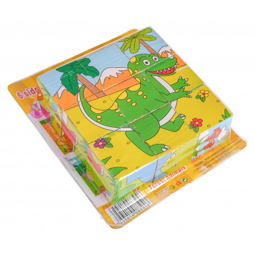 Dřevěné kostky pro nejmenší dinosaury - edice