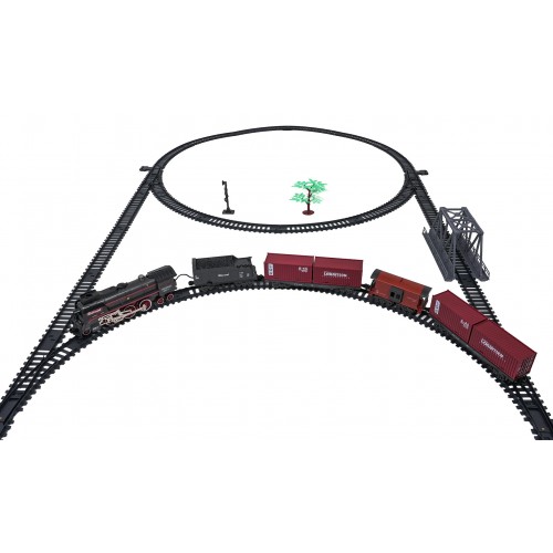 Retro vláček se světly, zvuky a funkcí kouře 207 cm