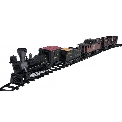 Retro vláček se světlem, zvukem a funkcí kouře 172 cm