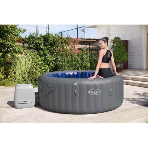 Santorini Lay-Z-Spa HydroJet Pro Garden Jacuzzi BESTWAY 7místné čerpadlo LED 5 polštářů
