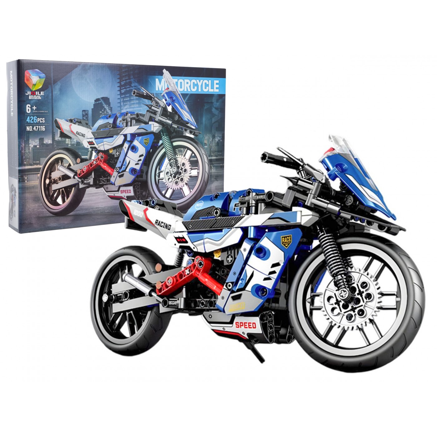 Sada stavebních kostek na motorku 426 ks.
