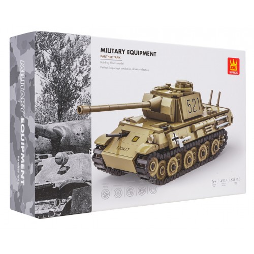 Sada stavebních kostek Zelený tank, 638 dílků.