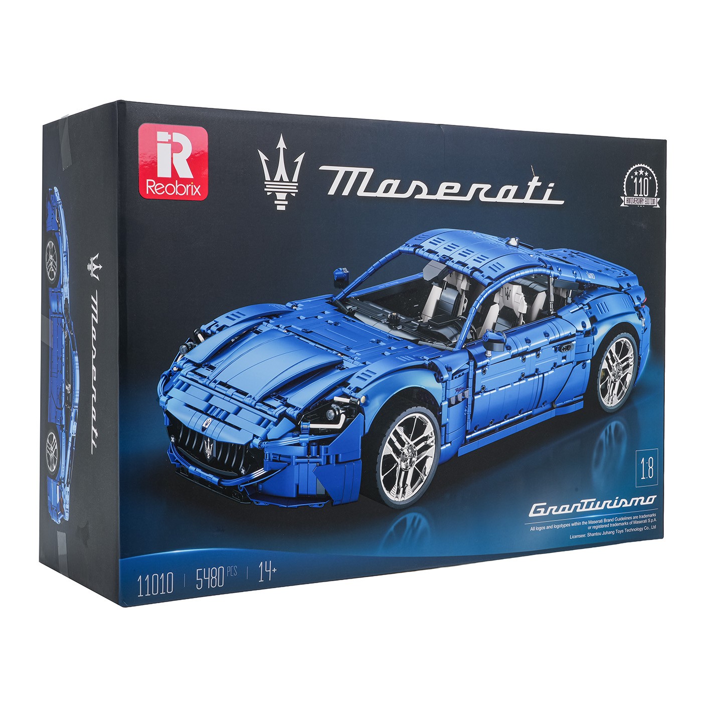 Sada kostek vozidla Maserati modrá 5480 dílků.