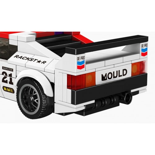 Sada sportovních vozidel, bílá, 411 dílků.