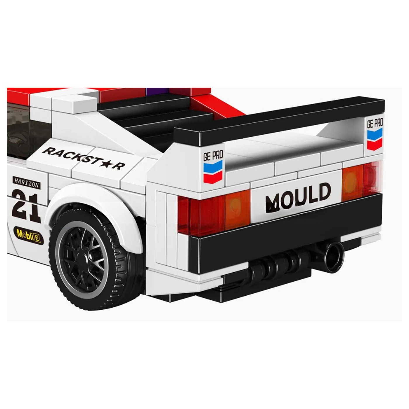 Sada sportovních vozidel, bílá, 411 dílků.