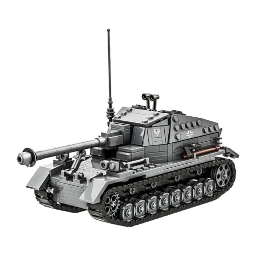 Sada stavebních kostek Šedý tank, 632 dílků.