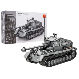 Sada stavebních kostek Šedý tank, 632 dílků.