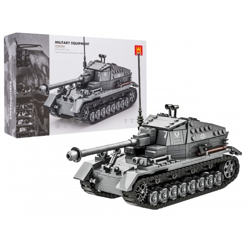 Sada stavebních kostek Šedý tank, 632 dílků.