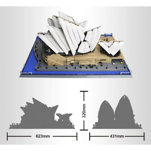Stavebnice Sydney Opera House, 2937 dílků.